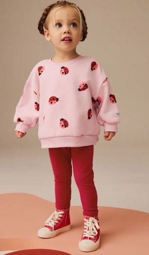 Różowy/czerwony z motywem biedronki - Zestaw NEXT 5-6 LAT na Arena.pl