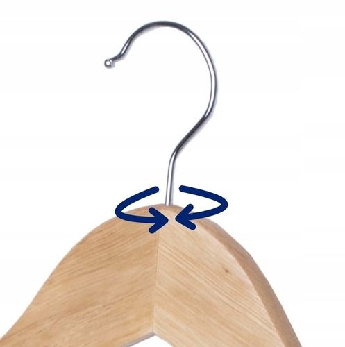 Wieszak drewniany na ubrania odzież do szafy wieszaki drewniane 10szt na Arena.pl