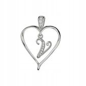 WISIOREK ZAWIESZKA SERDUSZKO SERCE LITERKA V