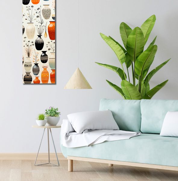 Obraz 30x100cm Symfonia Wazonów zdjęcie 2