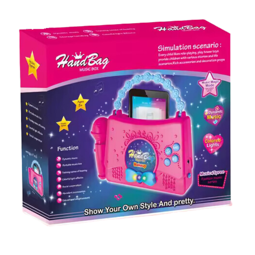 Zestaw Karaoke Interaktywna Muzyczna Torebka Efekty Świetle Led Dźwięki na Arena.pl