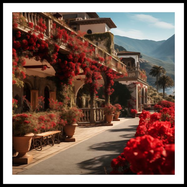 Plakat 80x80cm Czerwona Idylla zdjęcie 3