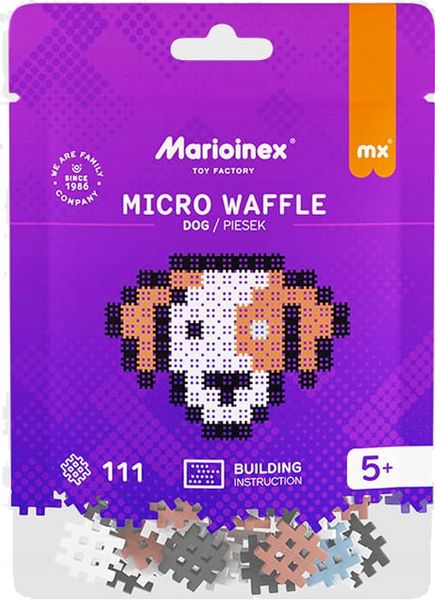 Marioinex Micro Waffle 111 elementów PIESEK - obraz puzzle zdjęcie 6