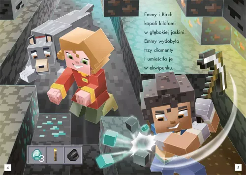 Minecraft. Tryb czytania. Moby w leśnym dworze na Arena.pl