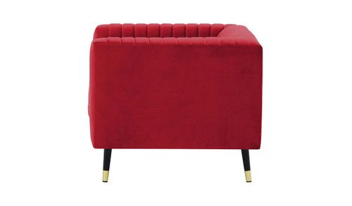 Fotel Slender - czerwony - Velluto 7 na Arena.pl
