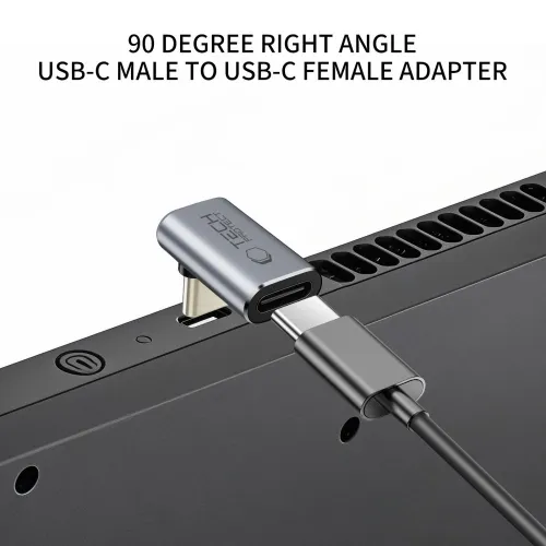 adapter kątowy tech-protect ultraboost aa02 usb-c - szary na Arena.pl