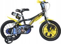 Rower dziecięcy DINO BIKES Batman 14 cali dla chłopca Czarny