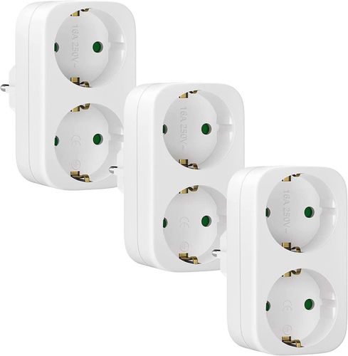 rozgałęźnik adapter 2 w 1 gniazda 3 szt na Arena.pl