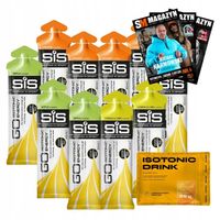 SIS GO ISOTONIC ŻEL ENERGETYCZNY 10 x 60ml+GRATIS MIX SMAKÓW VARIETY PACK