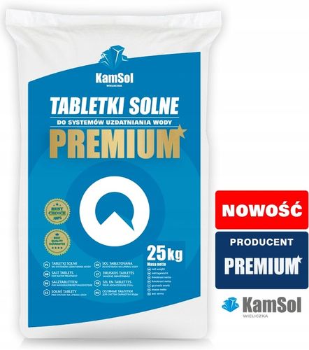 PREMIUM - TABLETKI SOLNE DO ZMIĘKCZACZY 25KG na Arena.pl