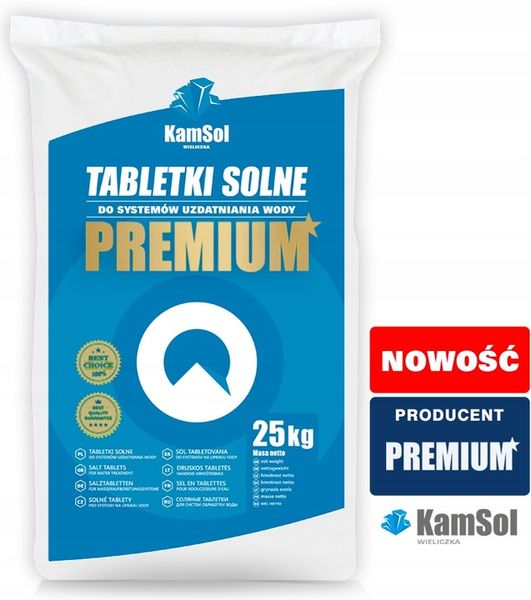 PREMIUM - TABLETKI SOLNE DO ZMIĘKCZACZY 25KG zdjęcie 3