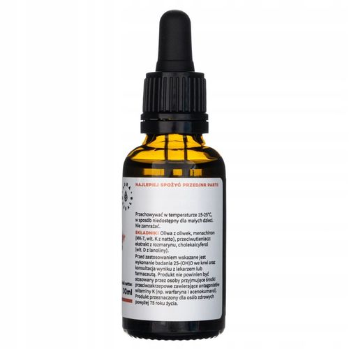 WITAMINA D3 4000 IU FORTE + K2 MK7 100mcg AURA HERBALS W KROPLACH Odporność na Arena.pl