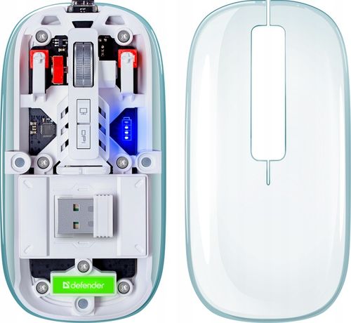 Myszka bezprzewodowa Defender IXES MM-999 optyczna 2400dpi 2.4GHz Bluetooth na Arena.pl