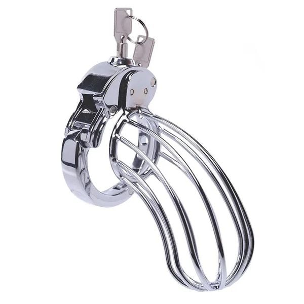 Stainless Steel Penis Cage 2 With Advanced Locking Mechanism zdjęcie 7