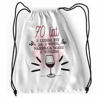 Plecak Urodziny 70 70Te Sportowy Szkolny Worek Z Nadrukiem Ze Zdjęciem