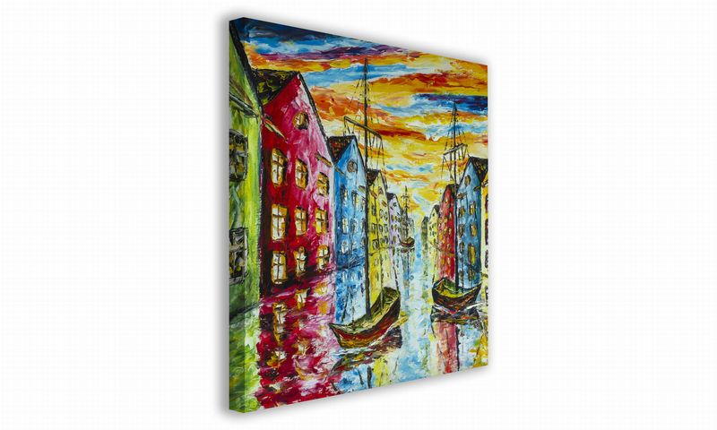 OBRAZ NA PŁÓTNIE 106 Wenecja 30x30cm zdjęcie 1