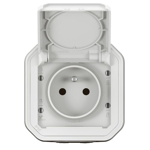 Nowe Plexo - Gniazdo 2P+Z zaciski automatyczne, komplet natynkowy 16A-250V~- białe - Legrand 069781L na Arena.pl