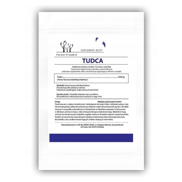 Forest Vitamin Tudca 250mg - 60 kapsułek zdjęcie 3