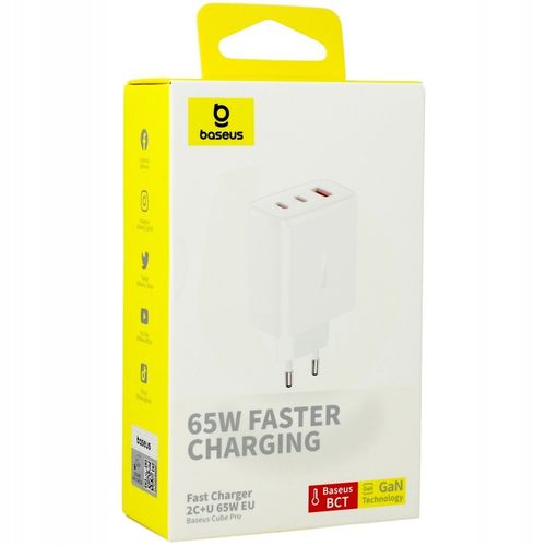 Ładowarka sieciowa Baseus USB-C USB 65W do telefonu, komputera / szybka na Arena.pl