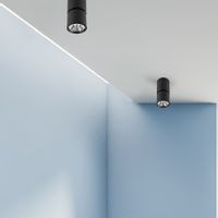 Sufitowa LAMPA plafon BONIVA SPL-2854-1-SC-BL Italux regulowana OPRAWA metalowy LED 5W 3000 K spot reflektorek czarne