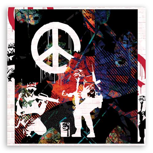 Obraz na płótnie, Banksy Peace Soliders na Arena.pl
