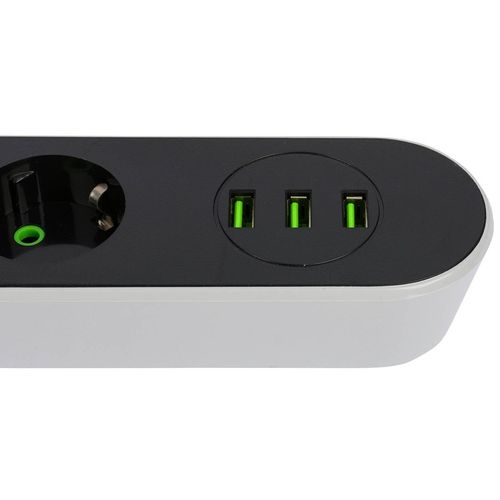 PRZEDŁUŻACZ listwa 2m 4 gniazda + 3x USB na Arena.pl