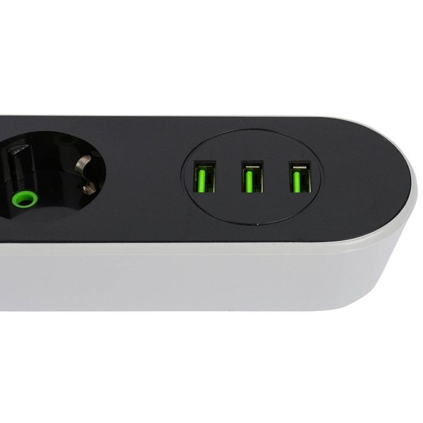 PRZEDŁUŻACZ listwa 2m 4 gniazda + 3x USB zdjęcie 8