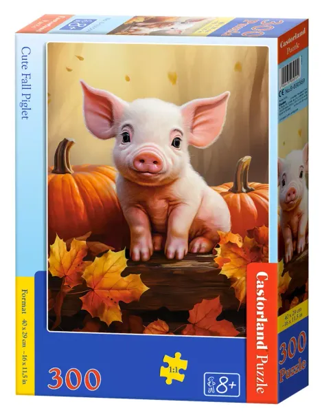 Puzzle 300 elementów. Słodka świnka zdjęcie 1
