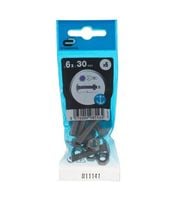 Śruba 6x30mm metryczny skok gwintu 6 szt. łeb okrągły fra