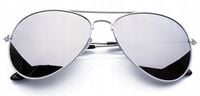 Okulary Pilotki Aviator Przeciwsłoneczne Lustrzane Męskie Damskie + Gratisy