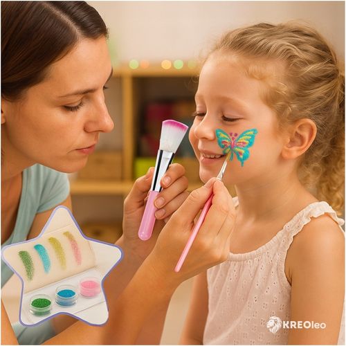 TATUAŻE BROKATOWE DUŻO SZABLONÓW + 48 KOLORÓW ZESTAW PREZENT DLA na Arena.pl