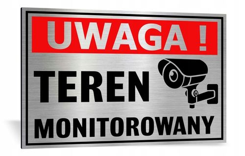 Tabliczka TEREN MONITOROWANY 32x21 DIBOND na Arena.pl