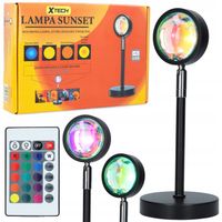 LAMPA ZACHÓD SŁOŃCA Lampka Sunset Lamp Projektor Wschód - Imitujaca Słońce