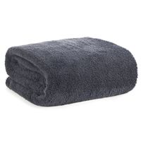 Koc na fotel flano LORI 70X160 stalowa