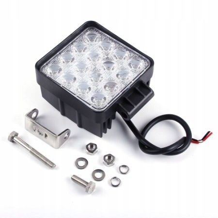 Halogen samochodowy led, roboczy doświetlacz 48w 4800lm na Arena.pl