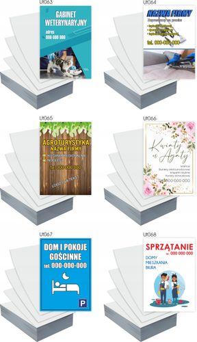 Ulotki A6 1000szt reklamowe STYLIZACJA BRWI LAMINACJA RZĘS + PROJEKT GRATIS na Arena.pl