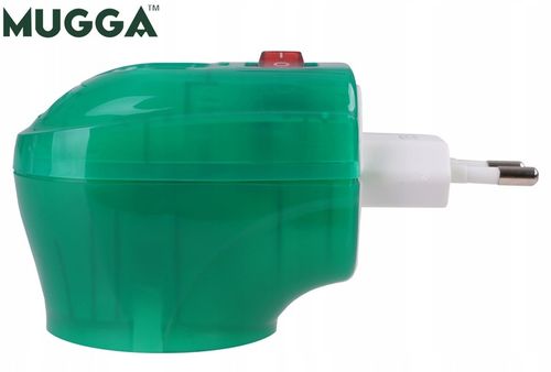 MUGGA na KOMARY ELEKTRO + 2 x Wkład płyn 5ml ODSTRASZACZ do kontaktu ZESTAW na Arena.pl