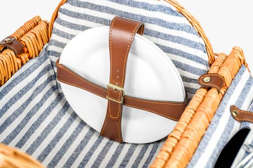 Pleciony kosz piknikowy dla 2 osób Termotorba Koc na Arena.pl