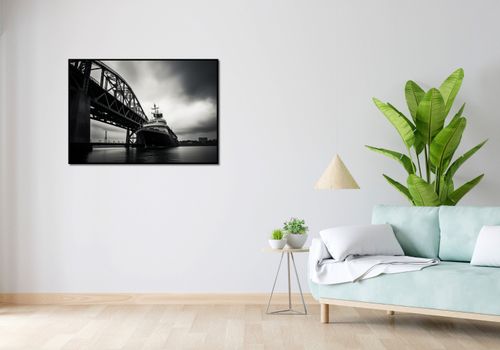 Plakat 100x70cm Statek przy Moście na Arena.pl