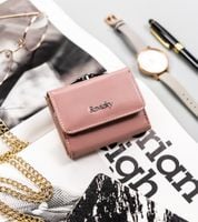 klasyczny, mały portfel damski na bigiel i zatrzask - rovicky