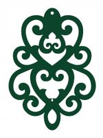Zawieszka dekor ozdoba ażurowa dekoracja Z5 zielon