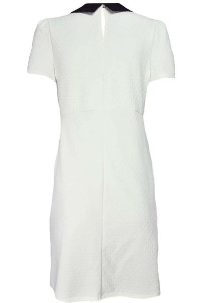 Kremowa Sukienka Kołnierzyk - 38 / M zdjęcie 2