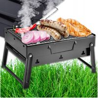 GRILL TURYSTYCZNY SKŁADANY WĘGLOWY PRZENOŚNY BBQ OGRODOWY DO OGRODU RUSZT