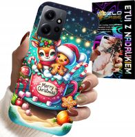 ETUI DO XIAOMI NOTE 12 4G - RENIFER Z PIERNIKIEM MERRY CHRISTMAS