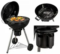 GRILL WĘGLOWY KULISTY OGRODOWY Z POKRYWĄ i RUSZTEM ENDERS CALDERAPRO 53,5cm