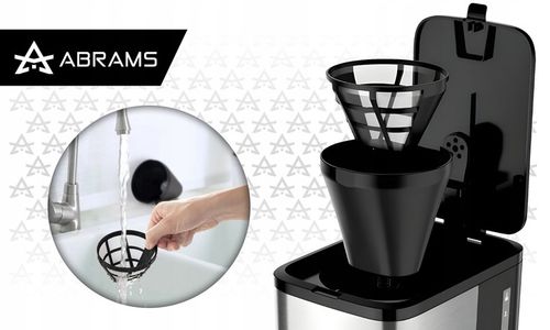 EKSPRES DO KAWY PRZELEWOWY 800ML 1000W BLOKADA KAPANIA PODTRZYMANIE TEMP na Arena.pl