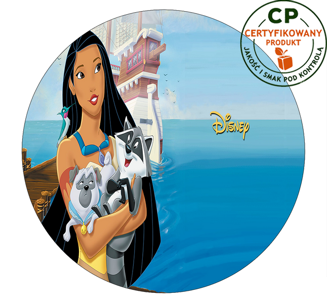 Opłatek na tort Pocahontas zdjęcie 1