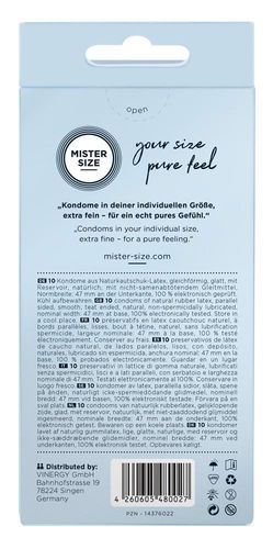 Mister Size 47Mm Pack Of 10 na Arena.pl