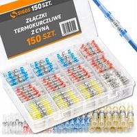 Koszulki Z Lutem Termokurczliwe Cyną Szybkozłączka Z Klejem Zestaw 150