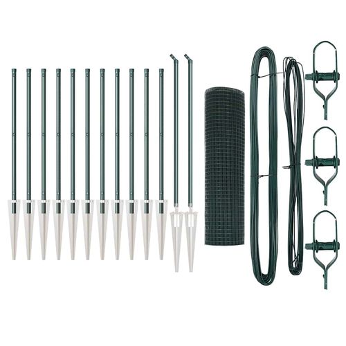 Ogrodzenie z słupkami Zielony 0.4 x 25 m Stal na Arena.pl